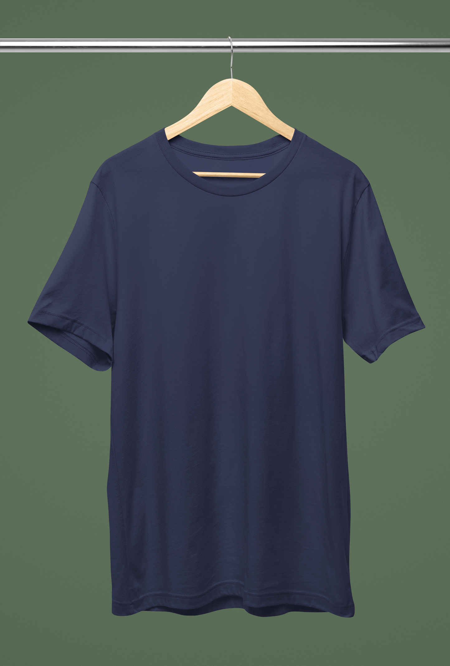 Navy Blue Heavyweight Oversized Pure Cotton T-Shirt