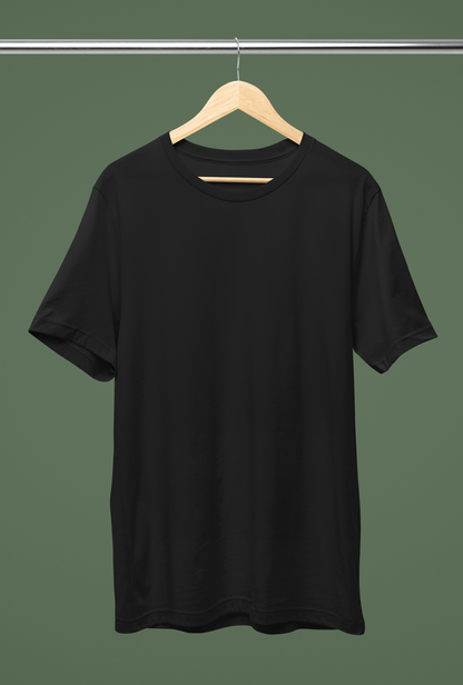Black Heavyweight Oversized Pure Cotton T-Shirt